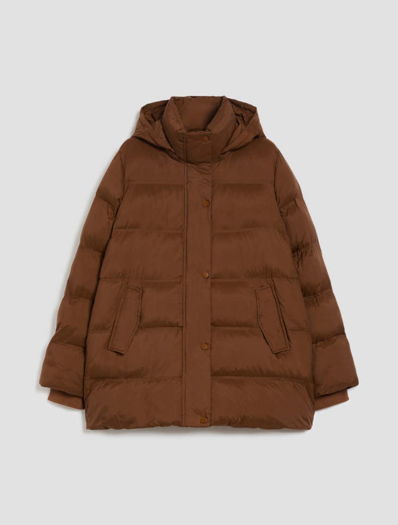 Hooded padded jacket - TOBACCO - pennyblack