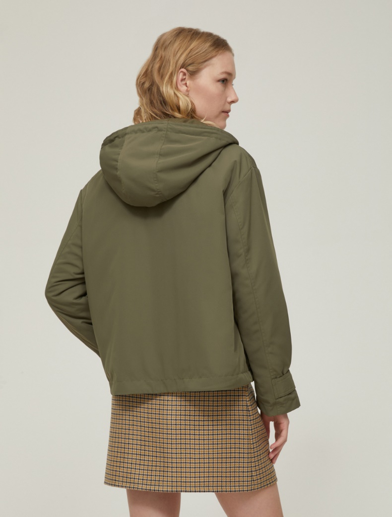 Hooded padded jacket - KAKI - pennyblack