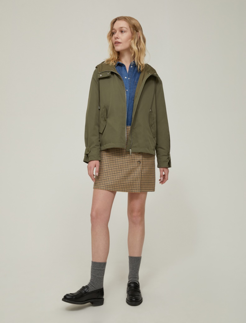 Hooded padded jacket - KAKI - pennyblack