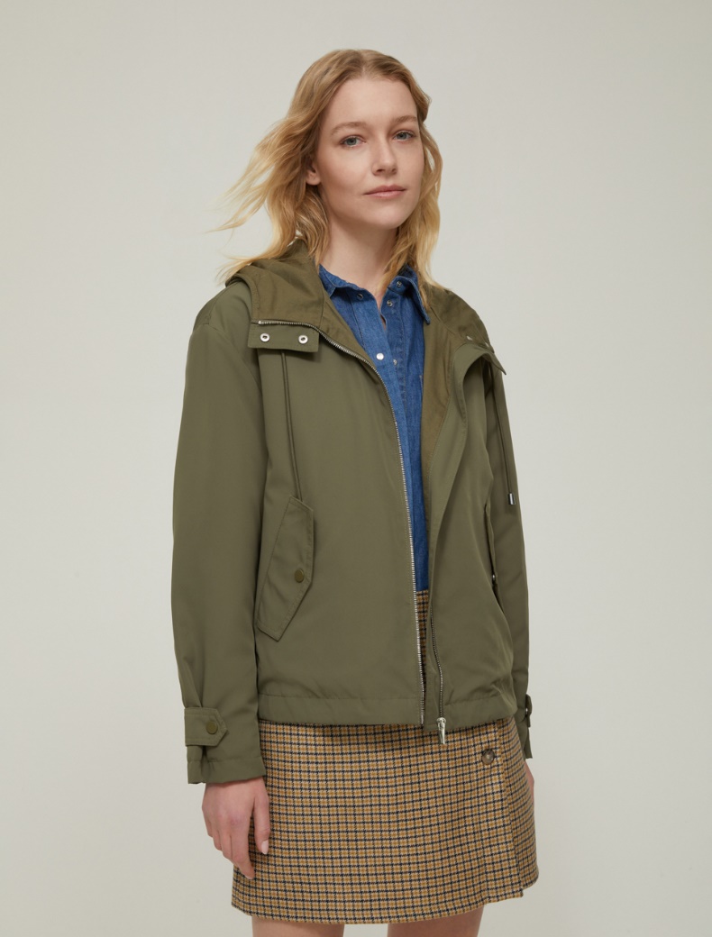 Hooded padded jacket - KAKI - pennyblack