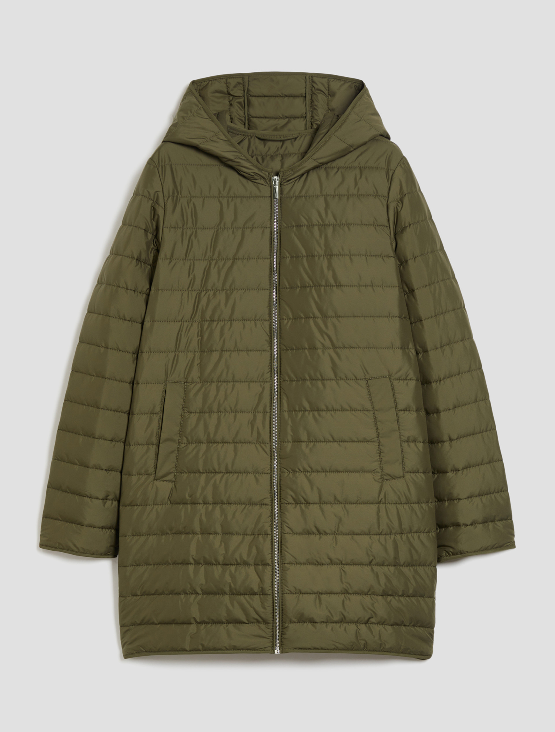 Hooded padded coat - KAKI - pennyblack