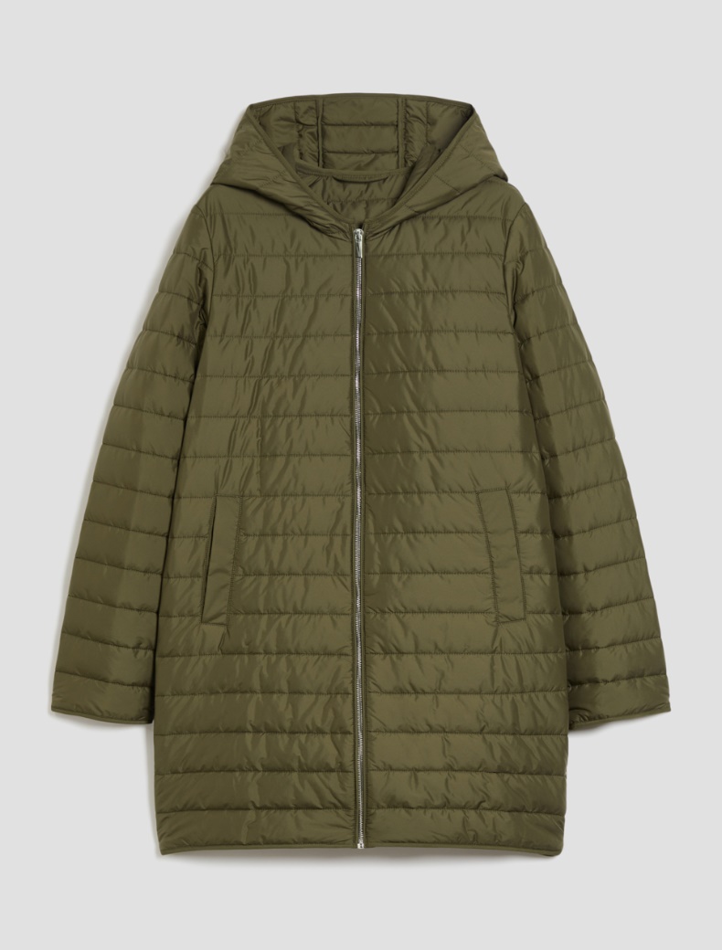 Hooded padded coat - KAKI - pennyblack