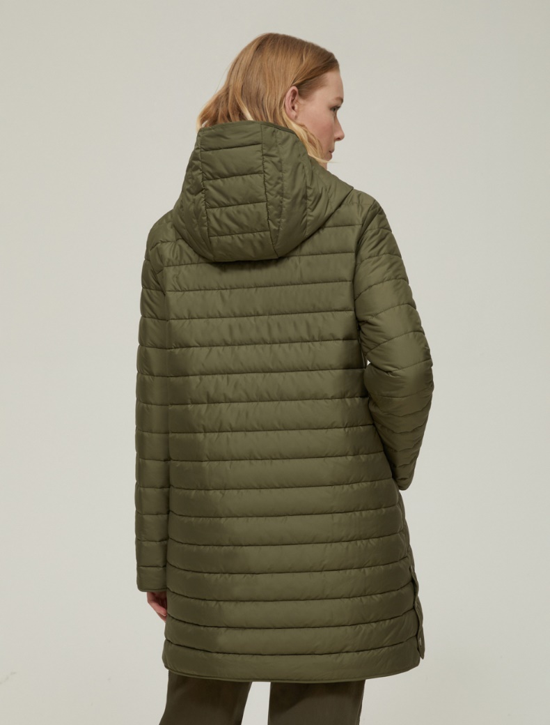 Hooded padded coat - KAKI - pennyblack