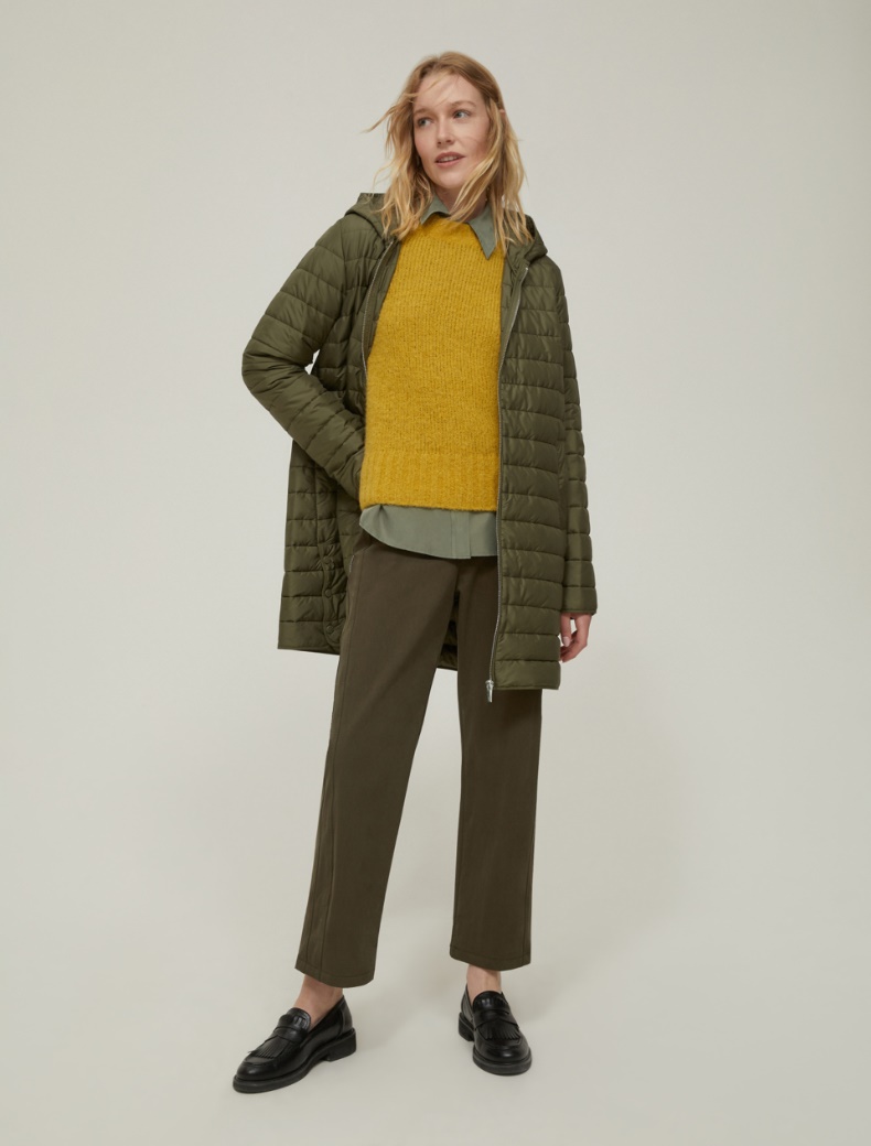 Hooded padded coat - KAKI - pennyblack