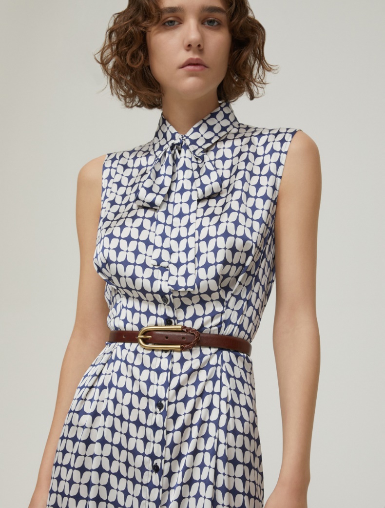 Thin leather belt - TOBACCO - pennyblack