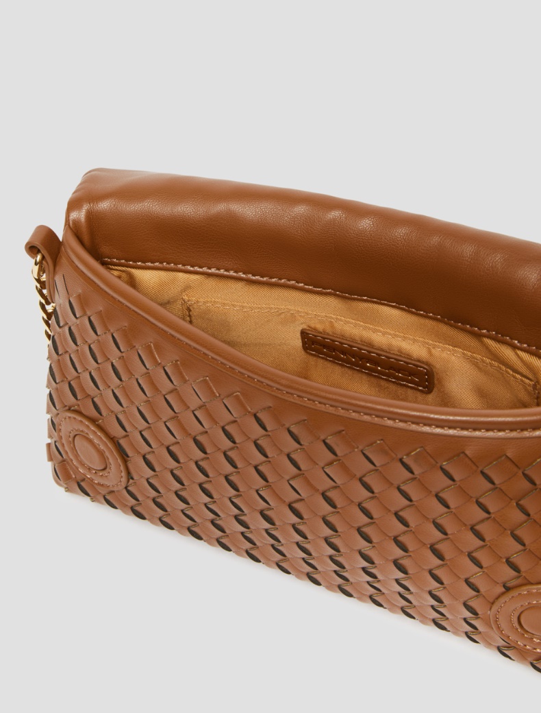 Woven pouch with shoulder strap - TOBACCO - pennyblack