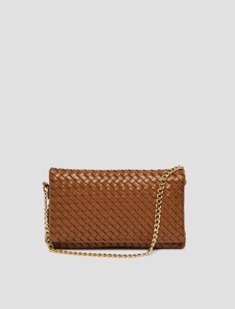 Woven pouch with shoulder strap - TOBACCO - pennyblack