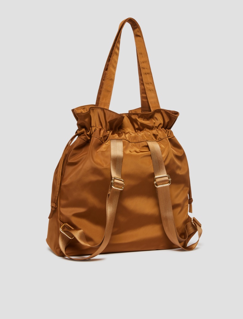 Technical fabric tote-pack - TOBACCO - pennyblack