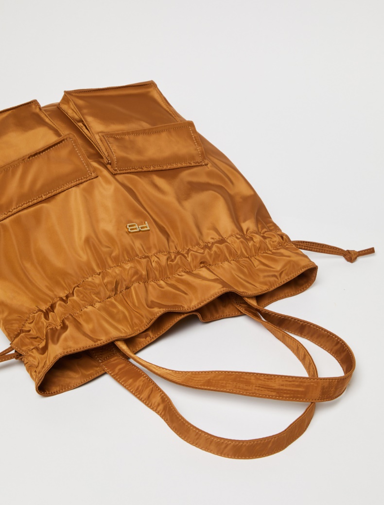 Technical fabric tote-pack - TOBACCO - pennyblack