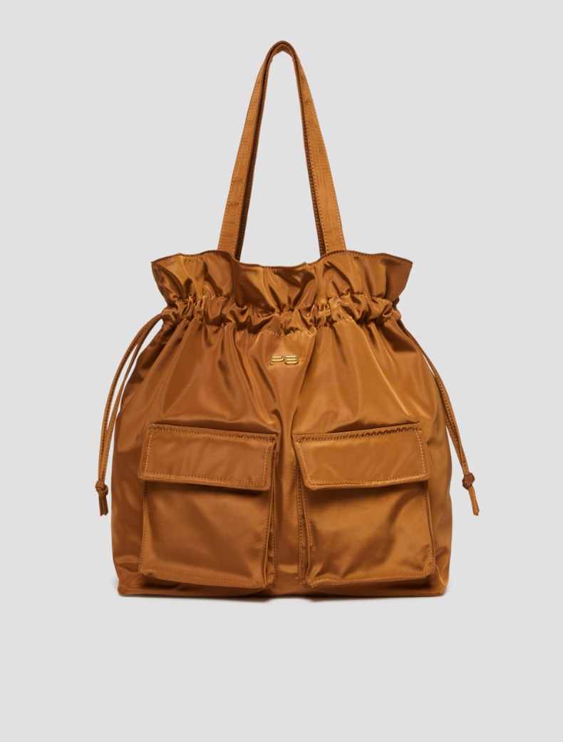 Technical fabric tote-pack - TOBACCO - pennyblack