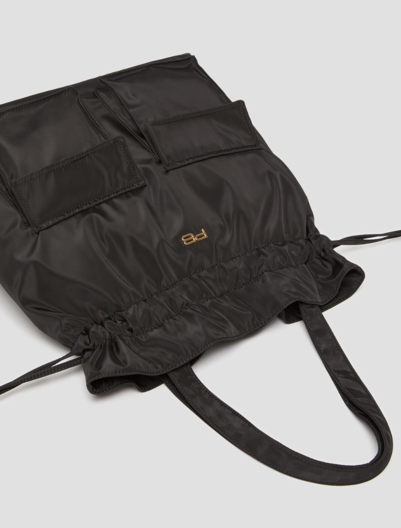 Technical fabric tote-pack - BLACK - pennyblack