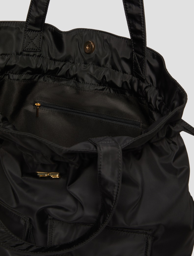Technical fabric tote-pack - BLACK - pennyblack