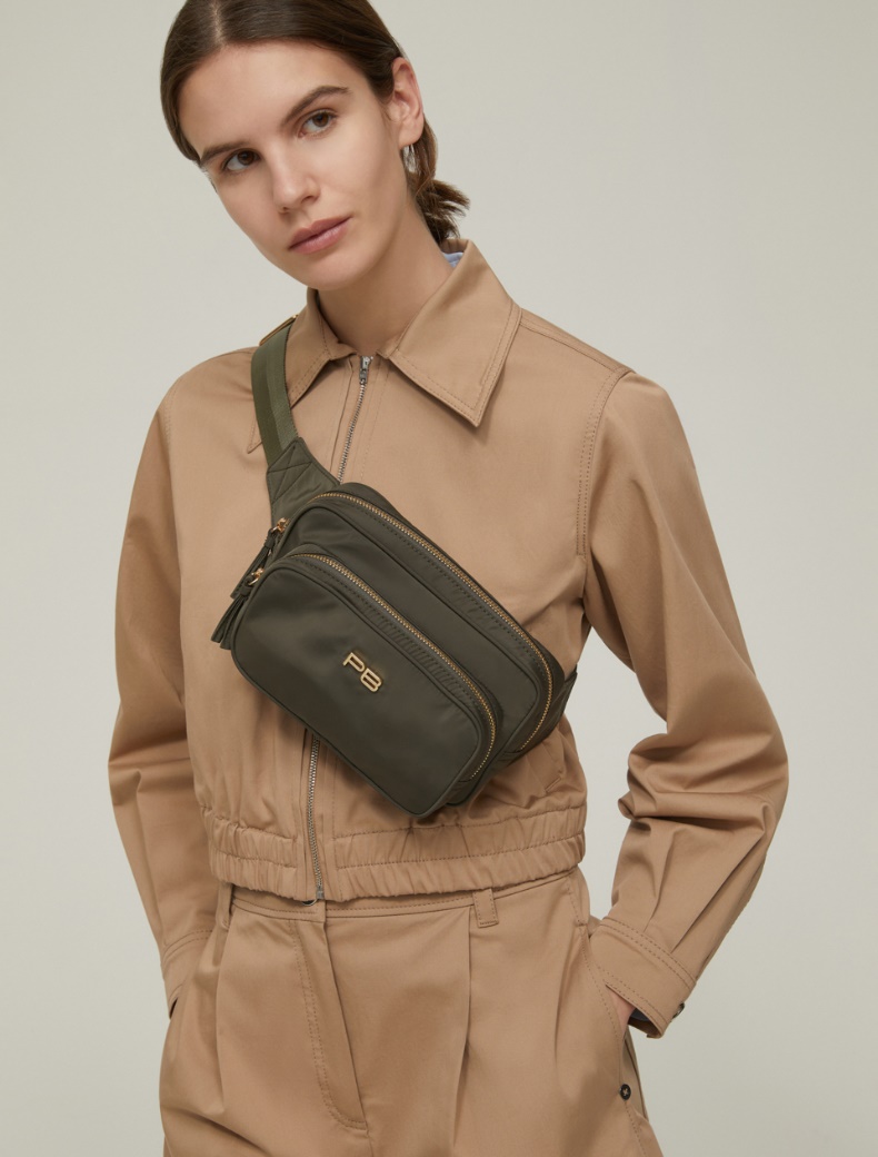 Technical fabric belt bag - KAKI - pennyblack