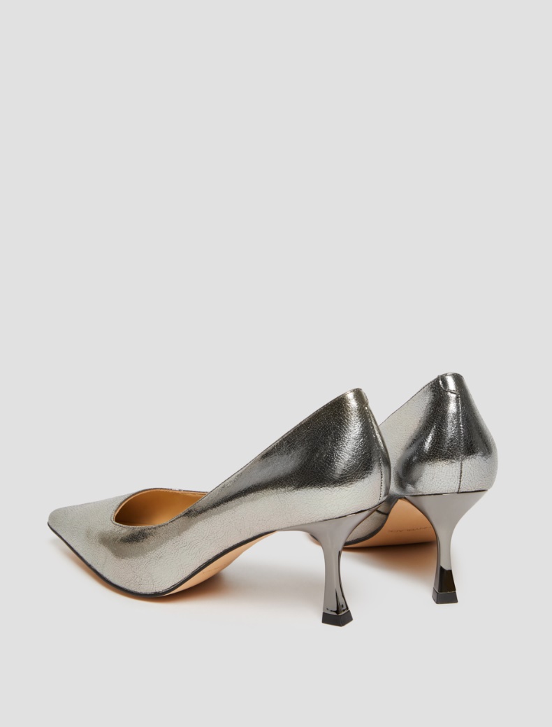 Leather pumps - DARK GREY - pennyblack