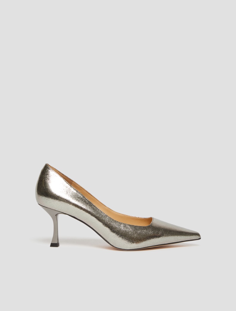 Leather pumps - DARK GREY - pennyblack