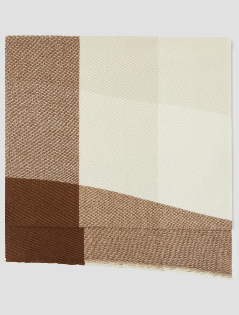 Micro plissé-pleated stole - CAMEL - pennyblack