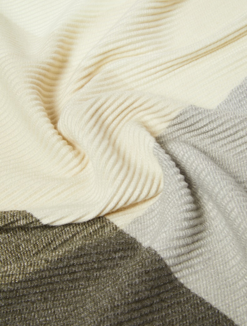 Micro plissé-pleated stole - GREEN - pennyblack