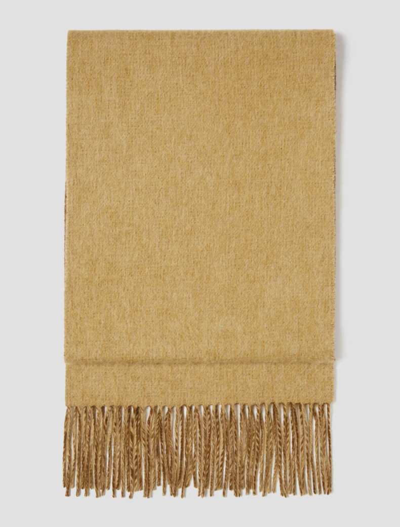 Pure wool double-face scarf - CAMEL - pennyblack