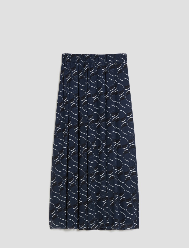 Gonna midi in jersey tulle - BLU - pennyblack