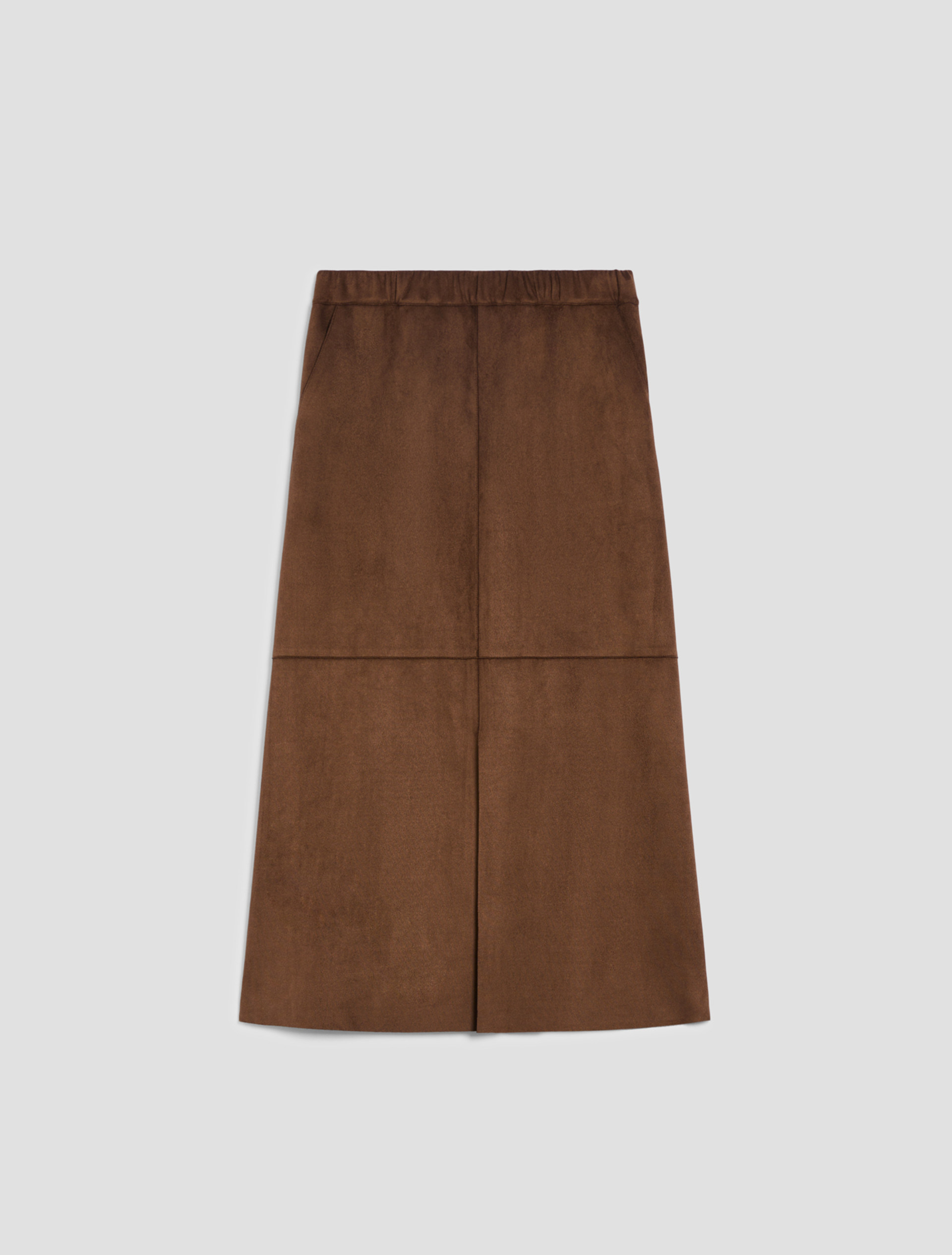Jersey midi skirt - CHESTNUT - pennyblack