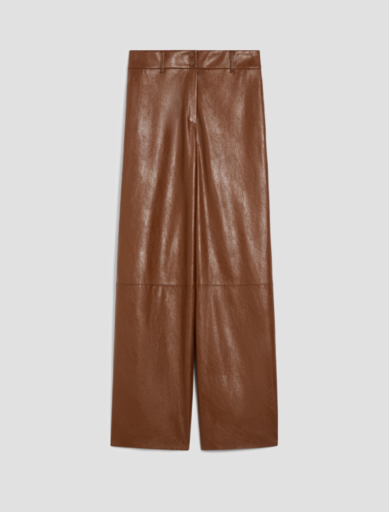 Coated jersey trousers - TOBACCO - pennyblack