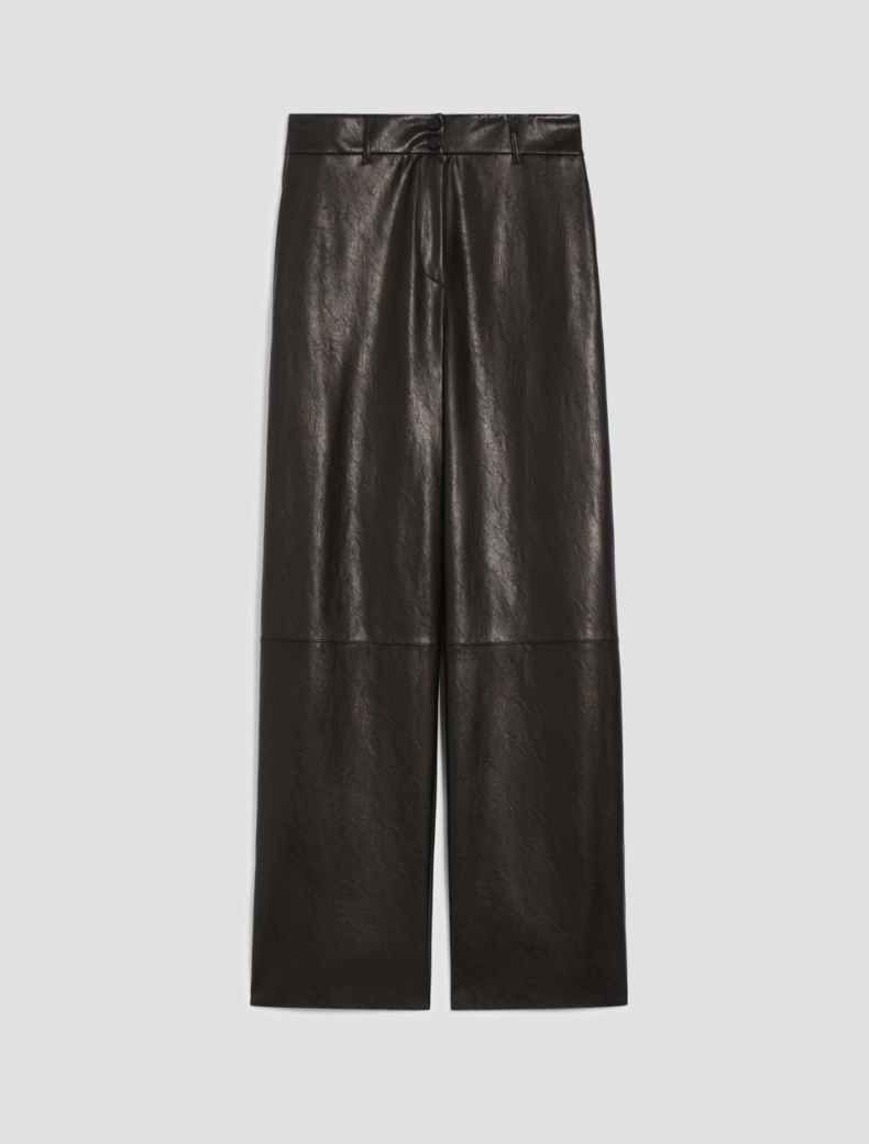 Coated jersey trousers - BLACK - pennyblack