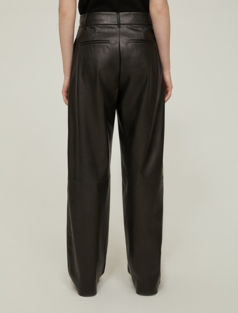 Coated jersey trousers - BLACK - pennyblack