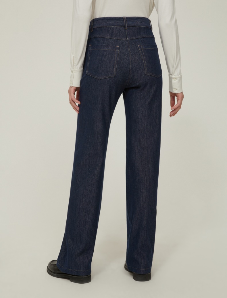 Jersey straight-leg jeans - MIDNIGHTBLUE - pennyblack