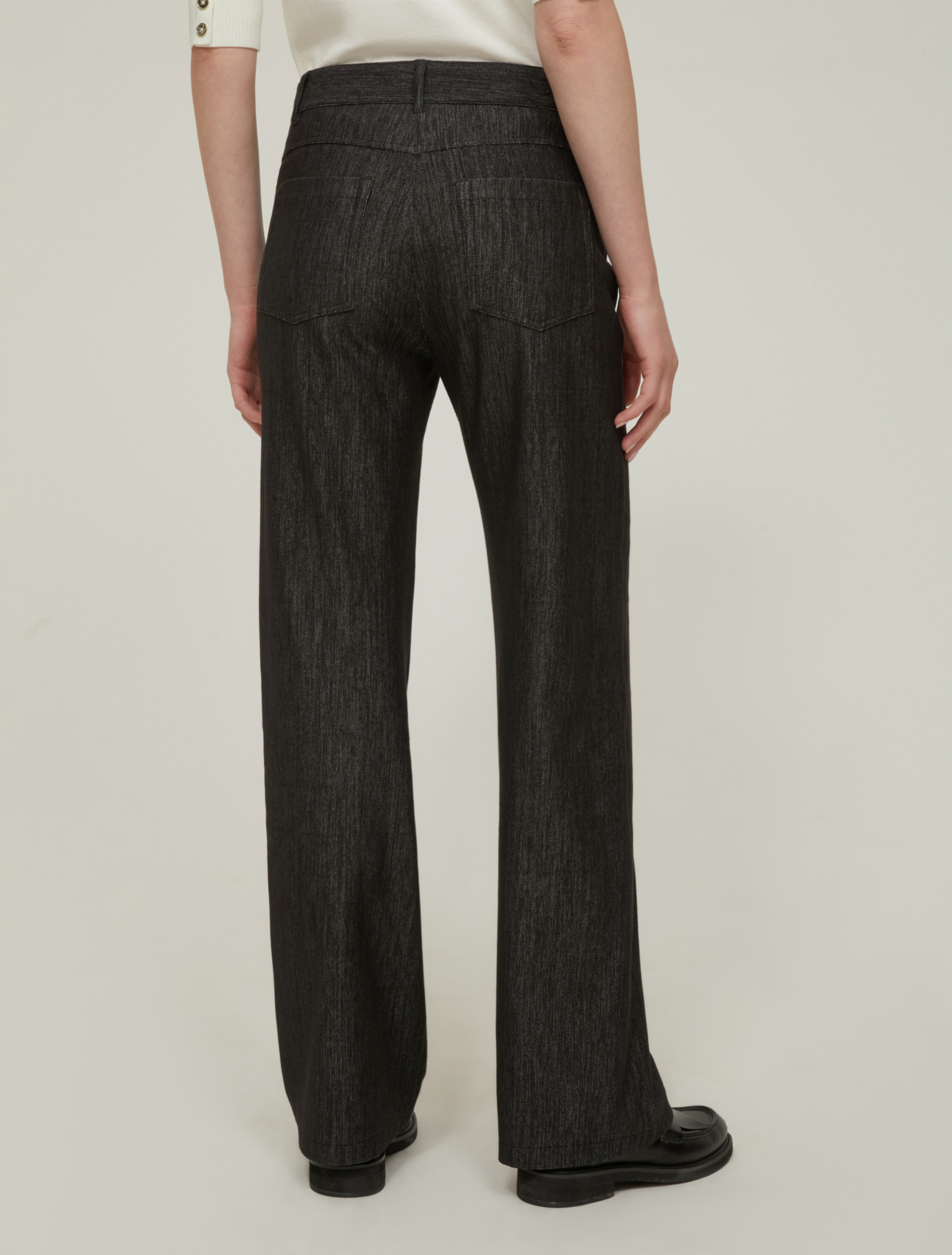 Jersey straight-leg jeans - BLACK - pennyblack
