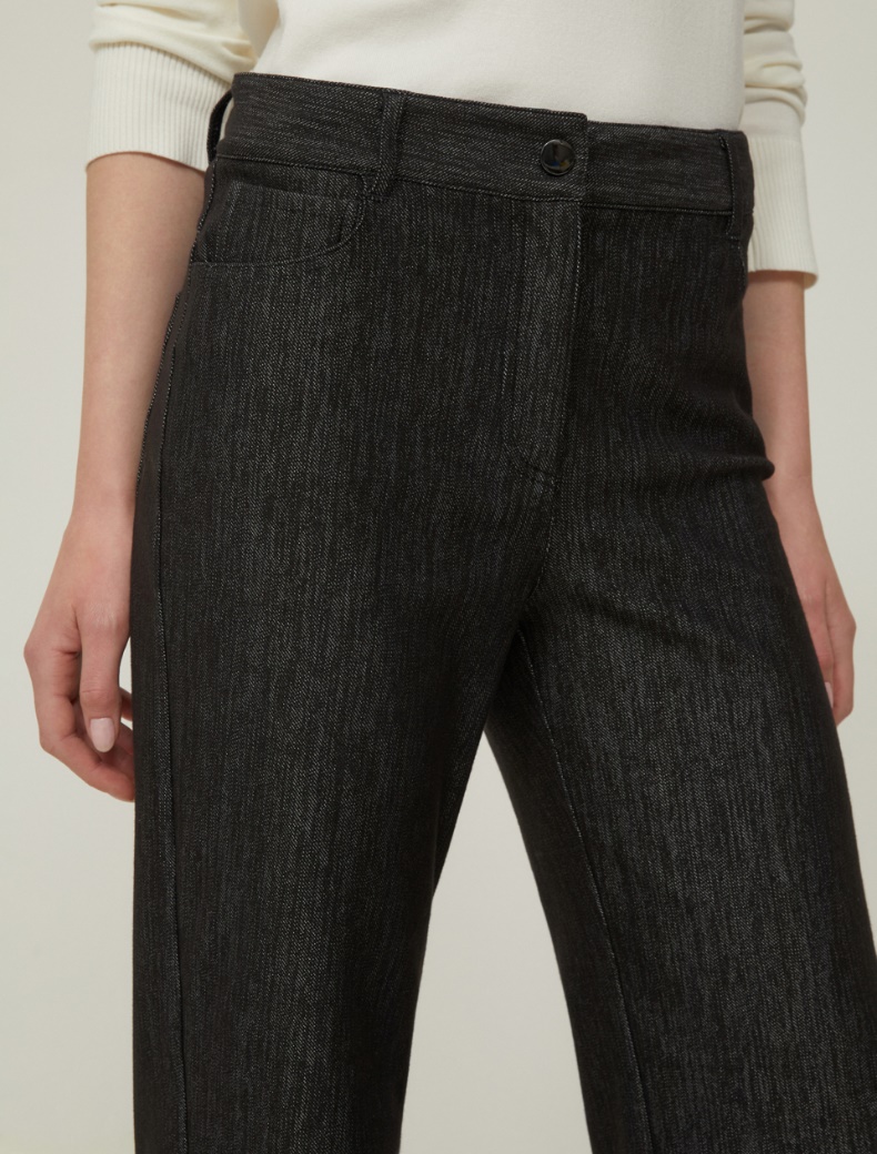 Jersey straight-leg jeans - BLACK - pennyblack
