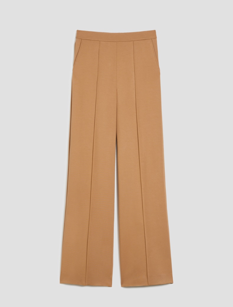 Wide-fit jersey trousers - CAMEL - pennyblack