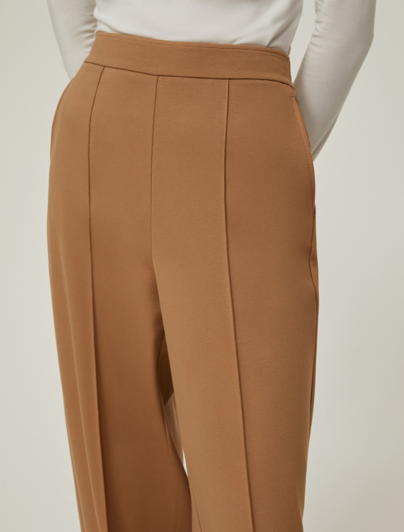 Wide-fit jersey trousers - CAMEL - pennyblack