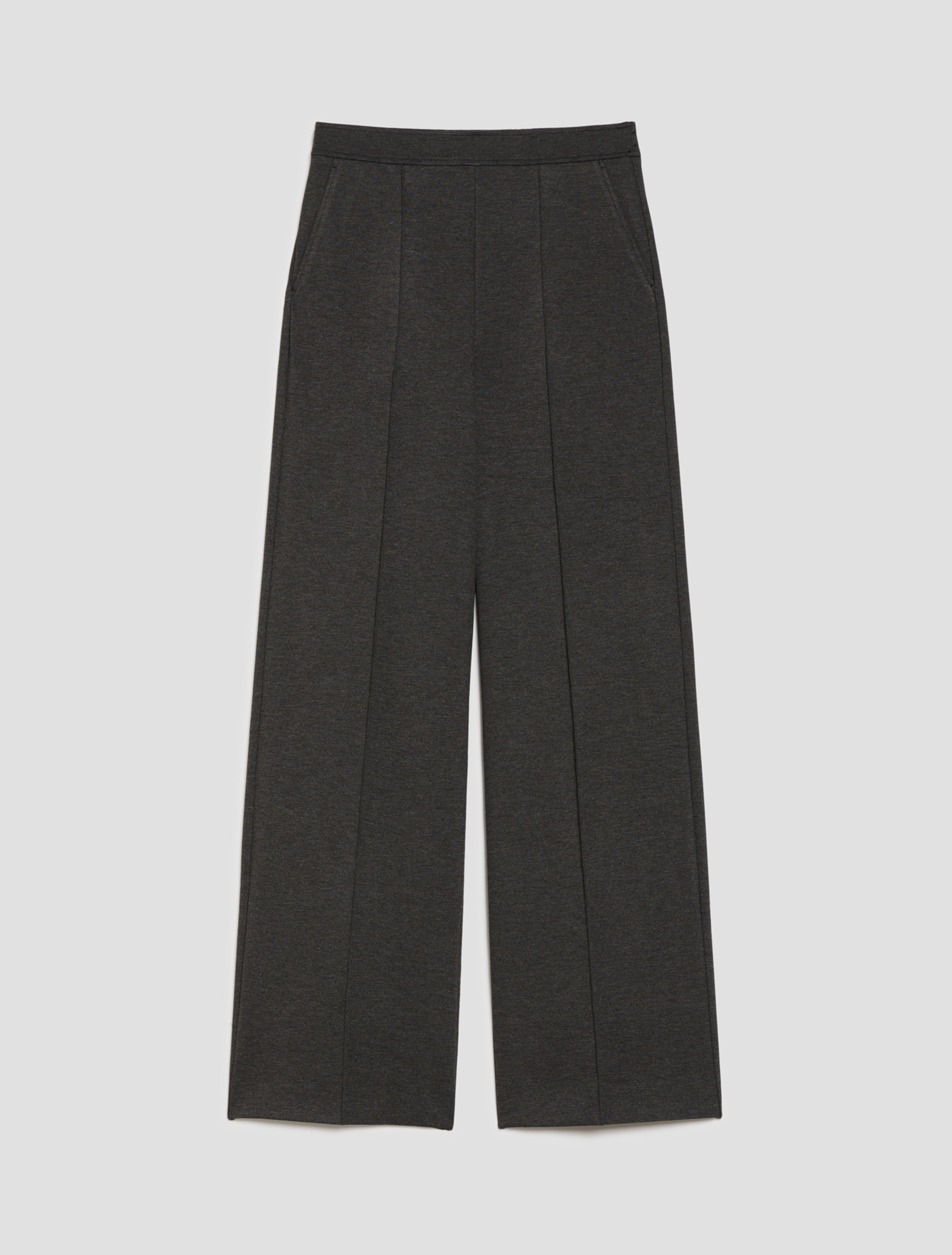 Wide-fit jersey trousers - MELANGE GREY - pennyblack