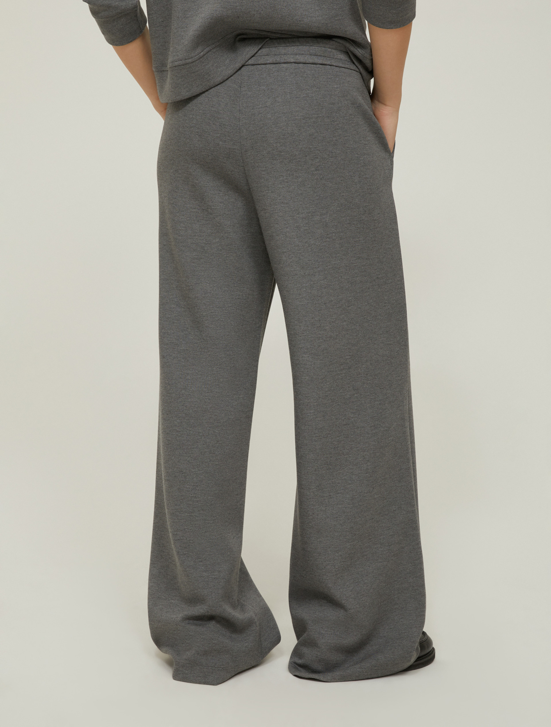 Joggers ampi in felpa - GRIGIO MELANGE - pennyblack