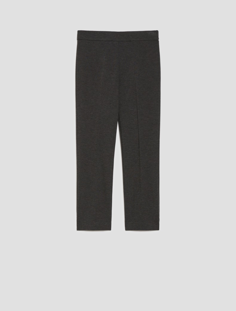 Slim-fit jersey trousers - MELANGE GREY - pennyblack