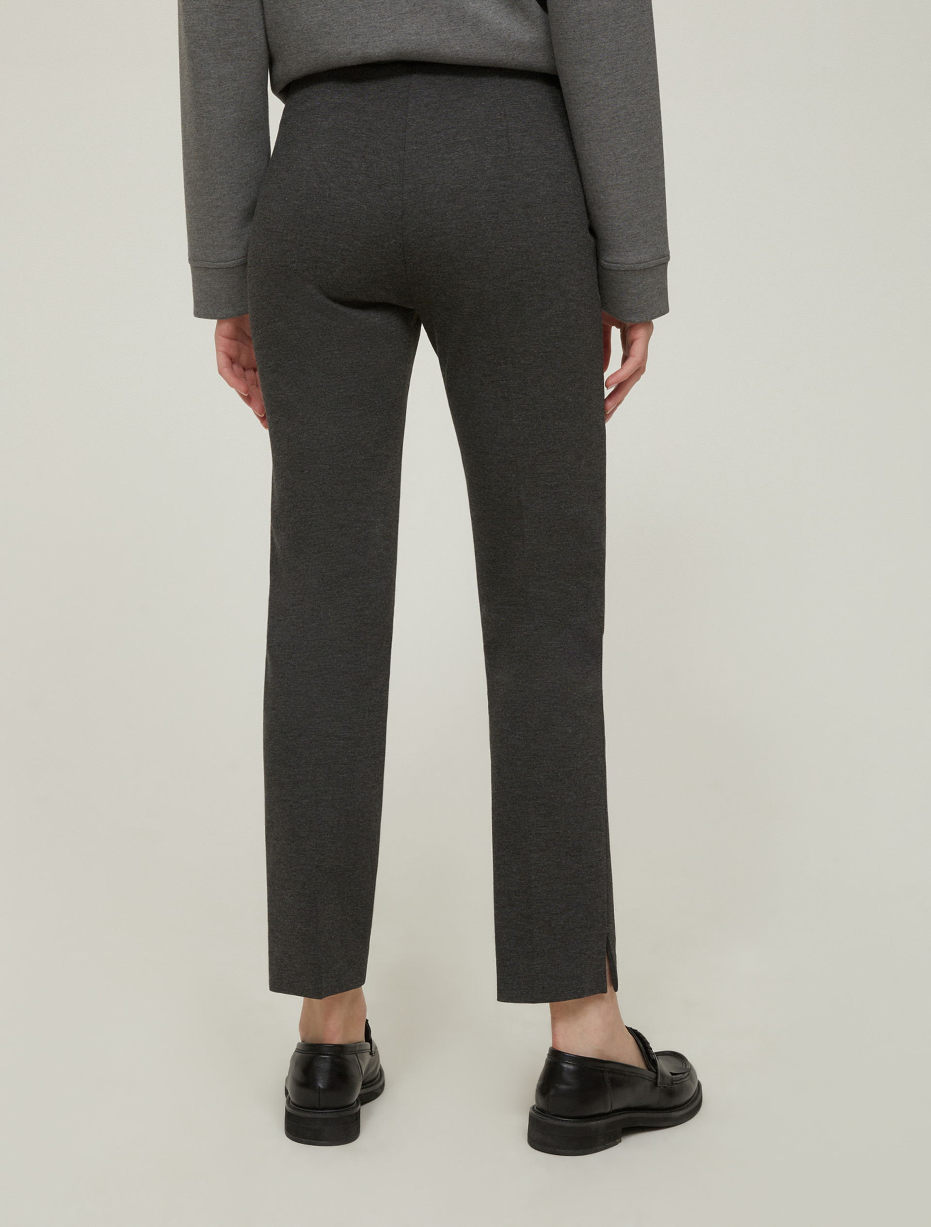 Pantaloni slim fit in jersey - GRIGIO MELANGE - pennyblack