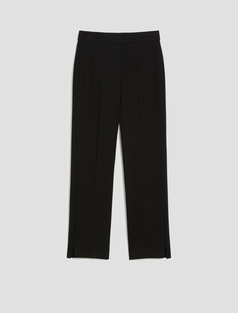 Pantaloni slim fit in jersey - NERO - pennyblack