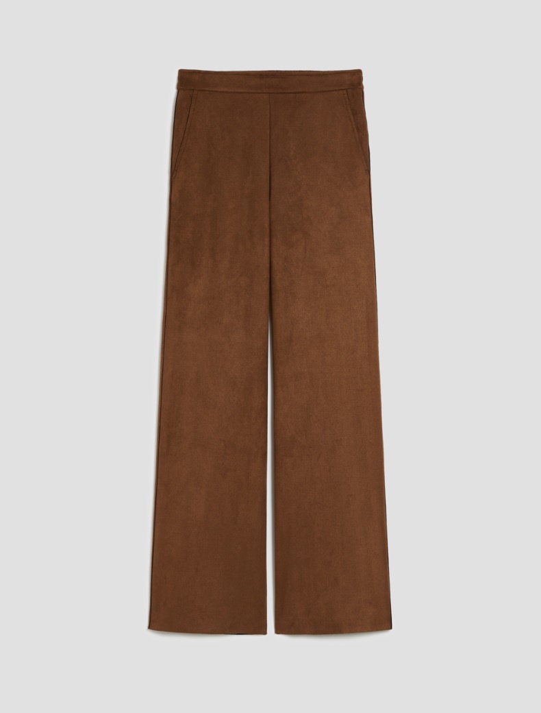 Wide-fit jersey trousers - CHESTNUT - pennyblack