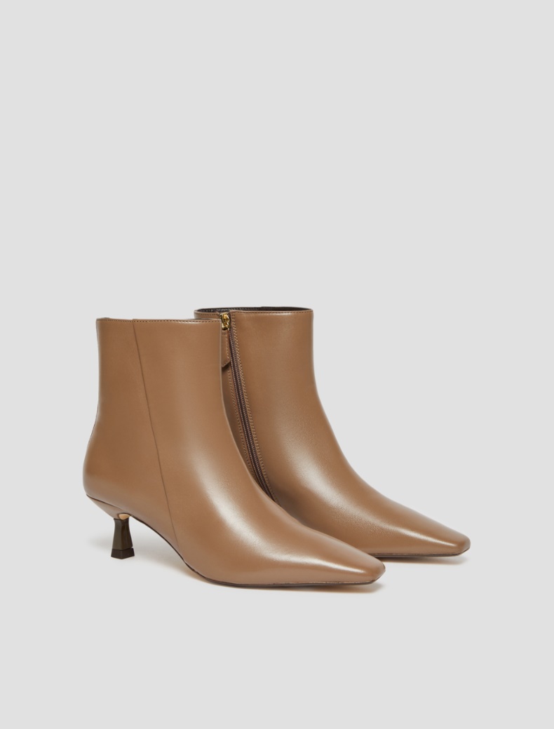 Nappa leather ankle boots - MUD - pennyblack