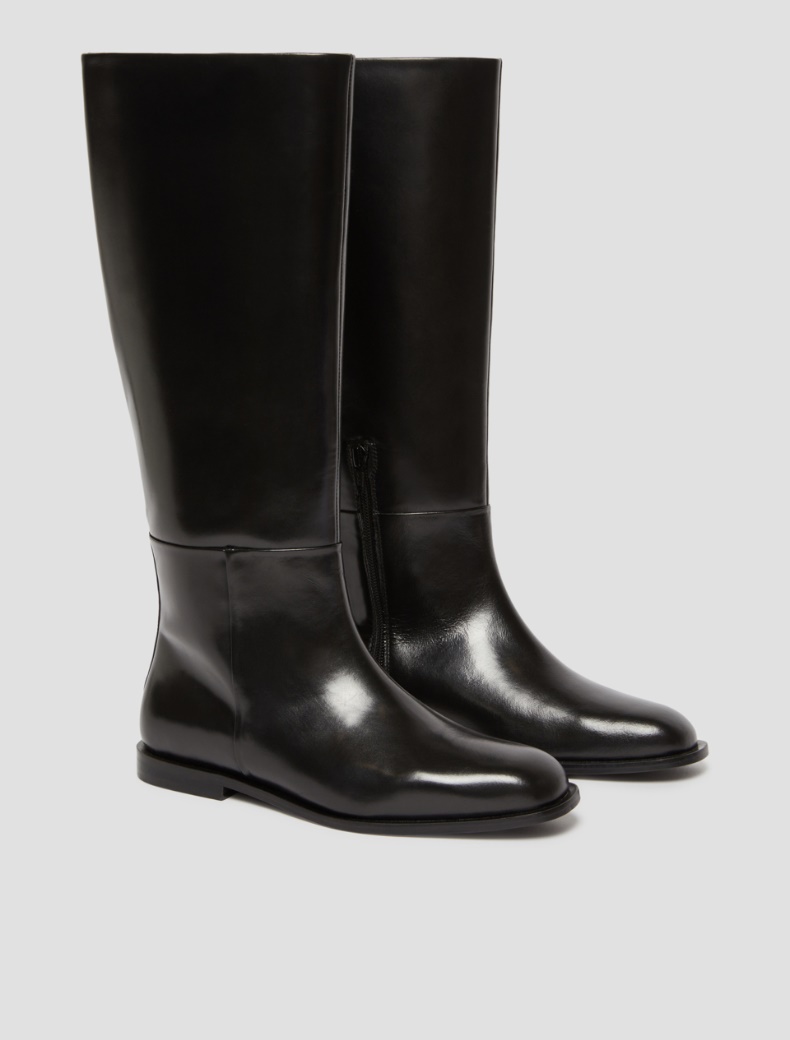 Leather riding boots - BLACK - pennyblack