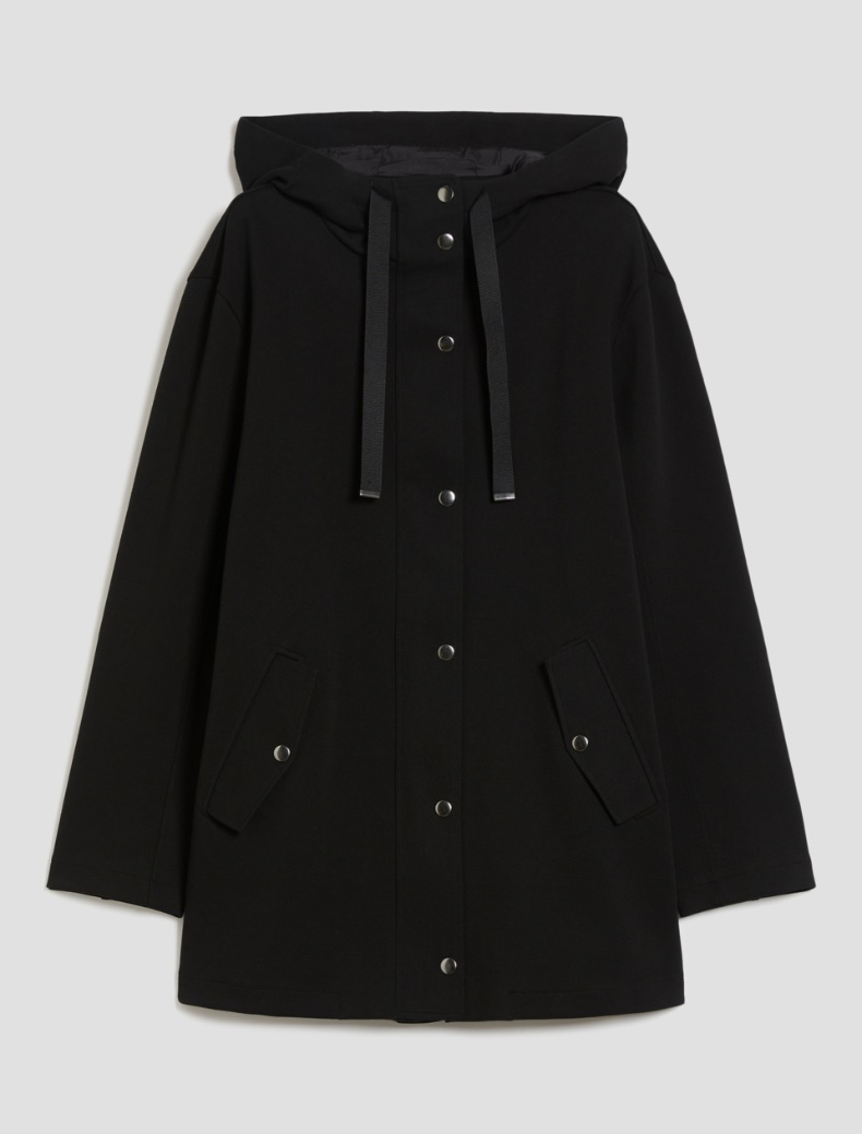 Piqué jersey parka - BLACK - pennyblack