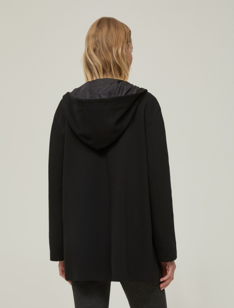 Piqué jersey parka - BLACK - pennyblack