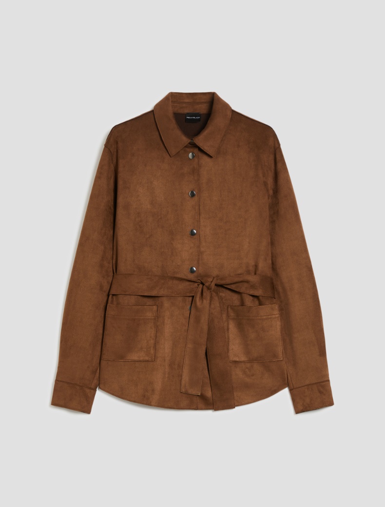 Jersey shacket - CHESTNUT - pennyblack