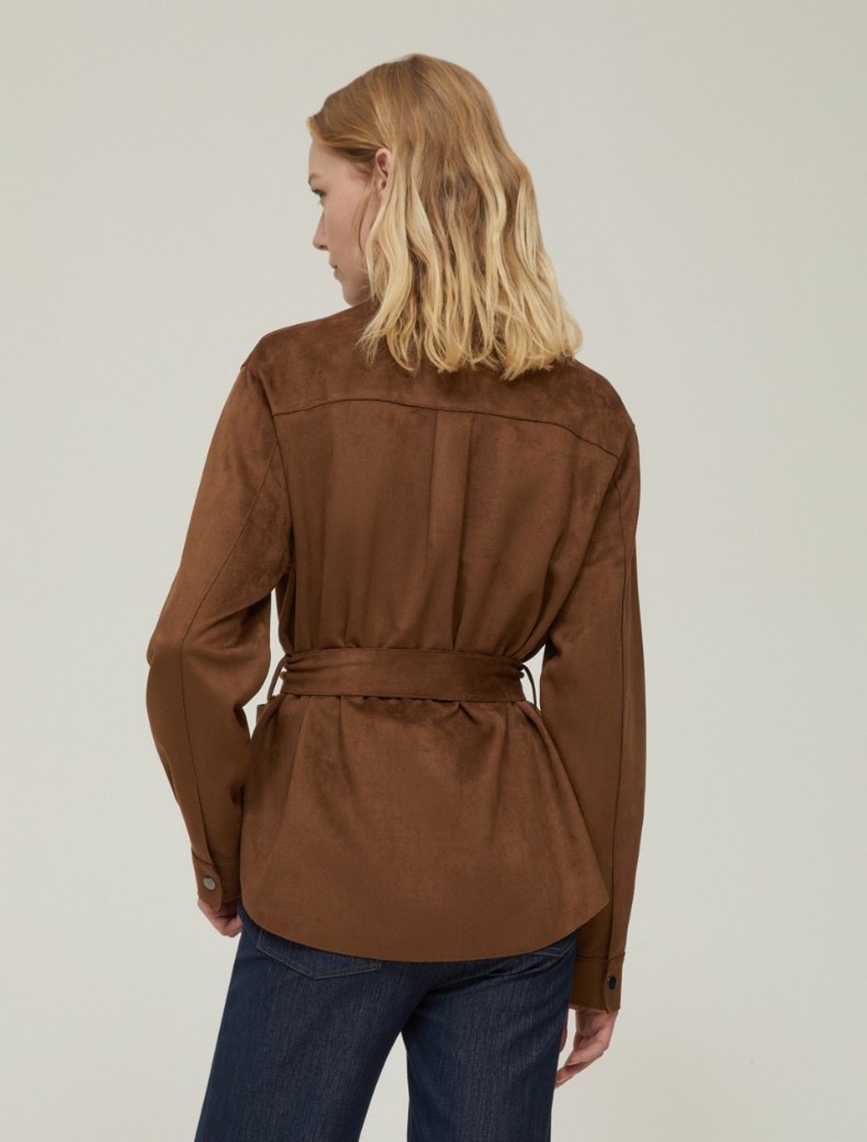 Jersey shacket - CHESTNUT - pennyblack