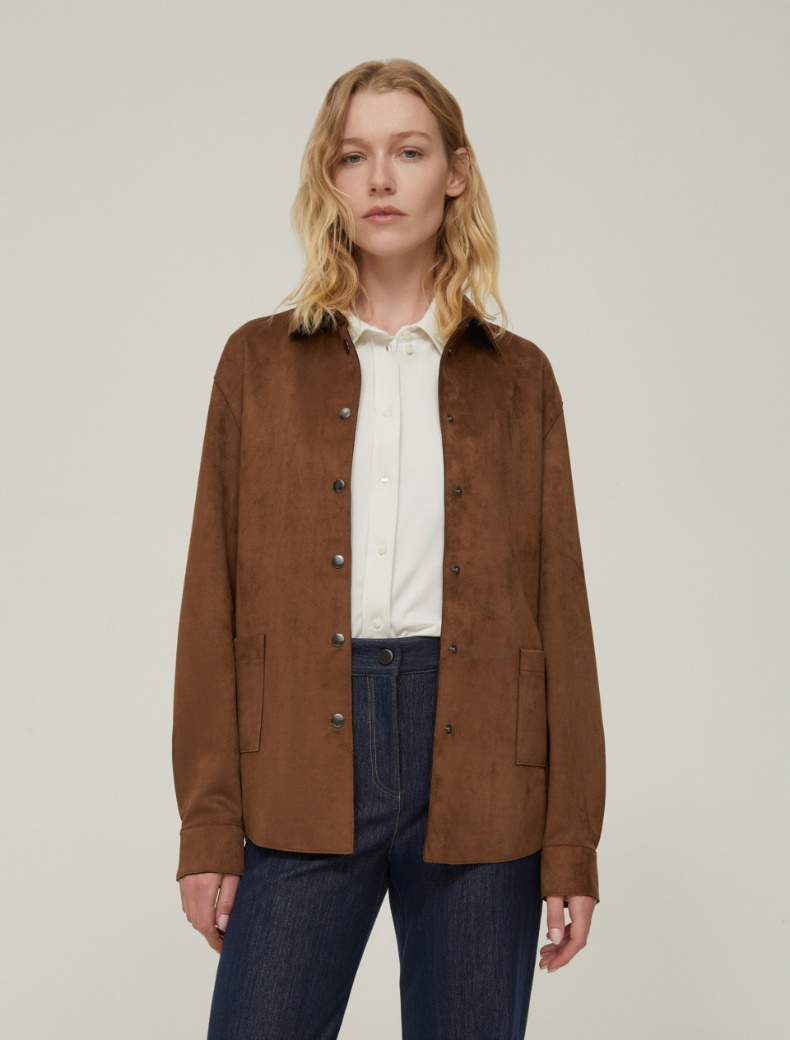 Jersey shacket - CHESTNUT - pennyblack