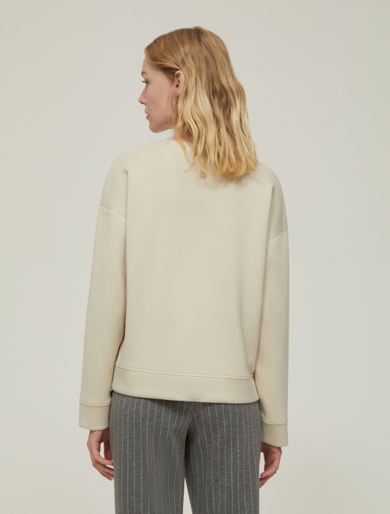 V-neck sweatshirt - VANILLA - pennyblack
