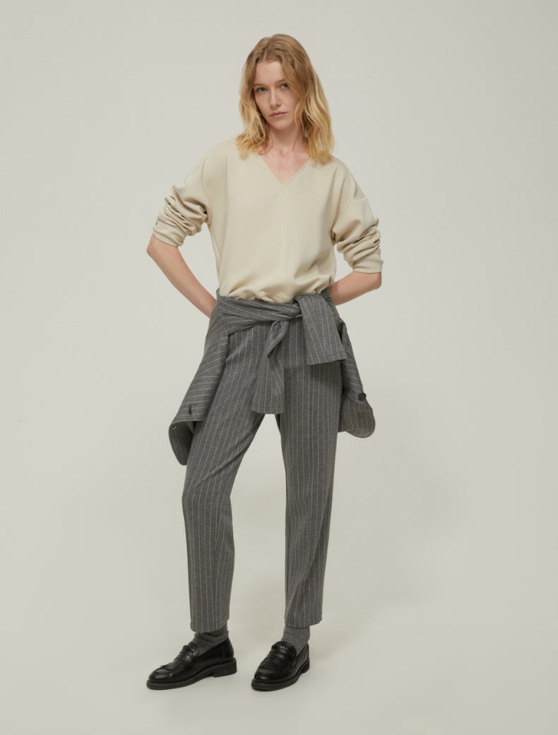 V-neck sweatshirt - VANILLA - pennyblack