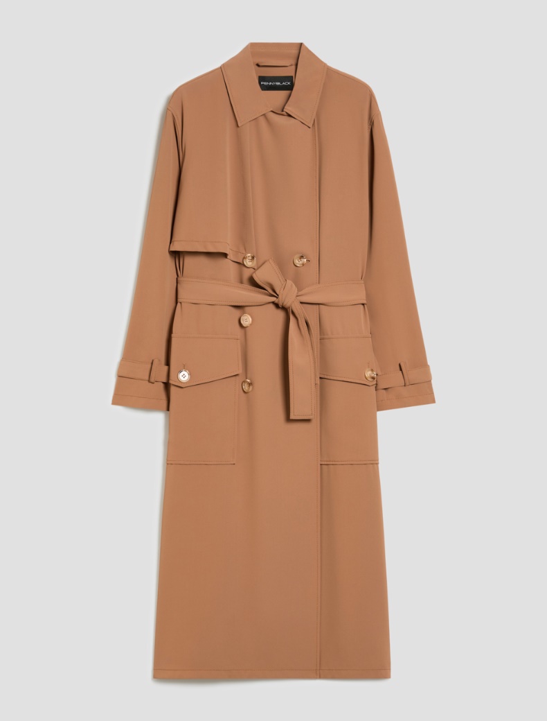 Flowing trench coat - TOBACCO - pennyblack