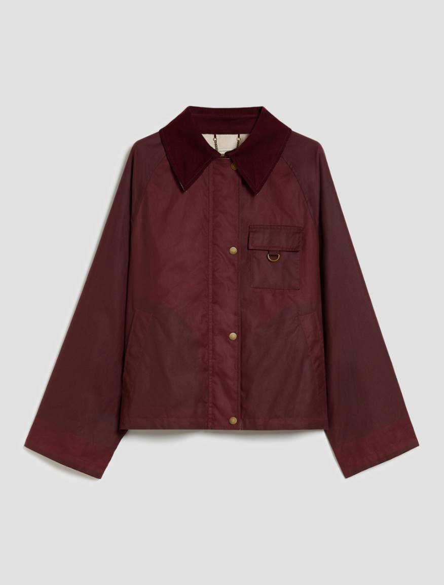 Waxed cotton jacket - BORDEAUX - Pennyblack - 2