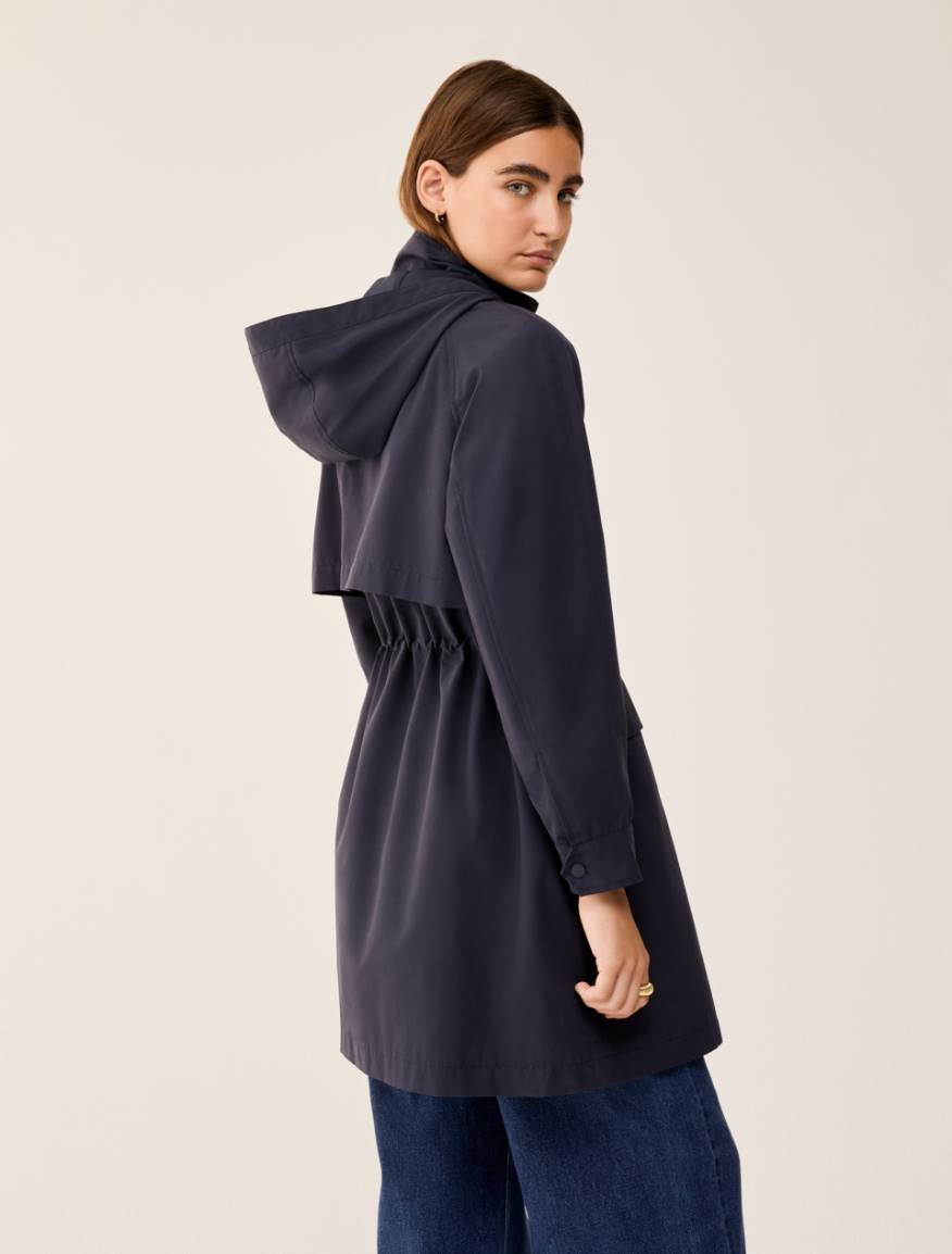 Water-repellent fabric parka - NAVY - Pennyblack - 3